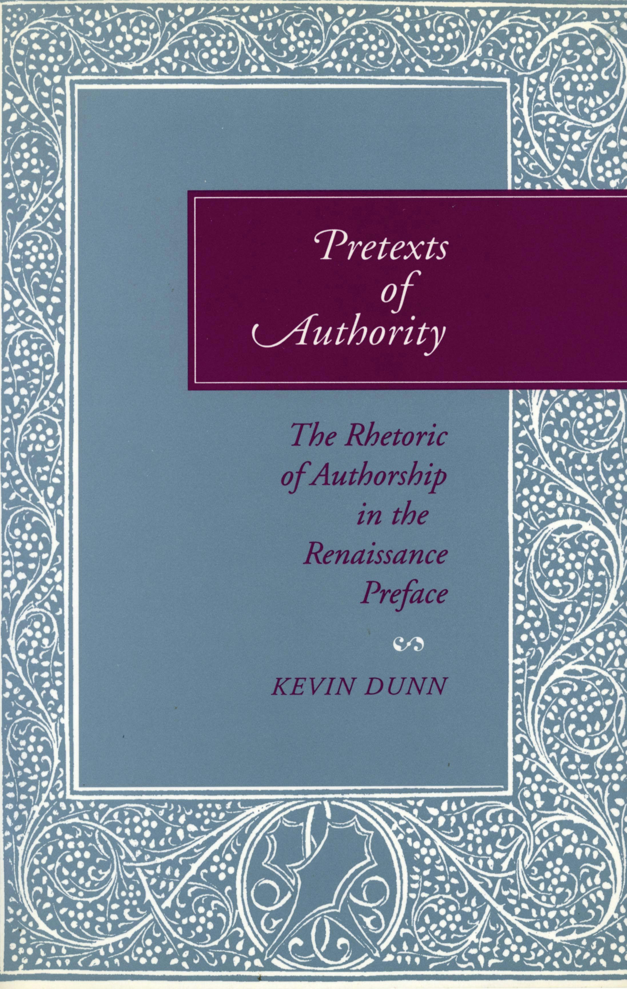 Book cover image for Pretexts of Authority ISBN: 9780804722841